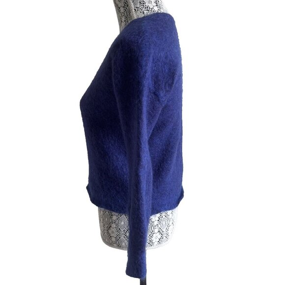 Country Road Sweater Size X Small, Crew Neck, purple & blue, mohair blend, wool - Picture 3 of 13